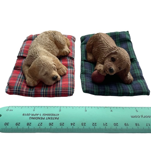 Vintage Sandicast Lil’ Snoozers Dog Figurine Golden Retriever - Picture 4 of 13